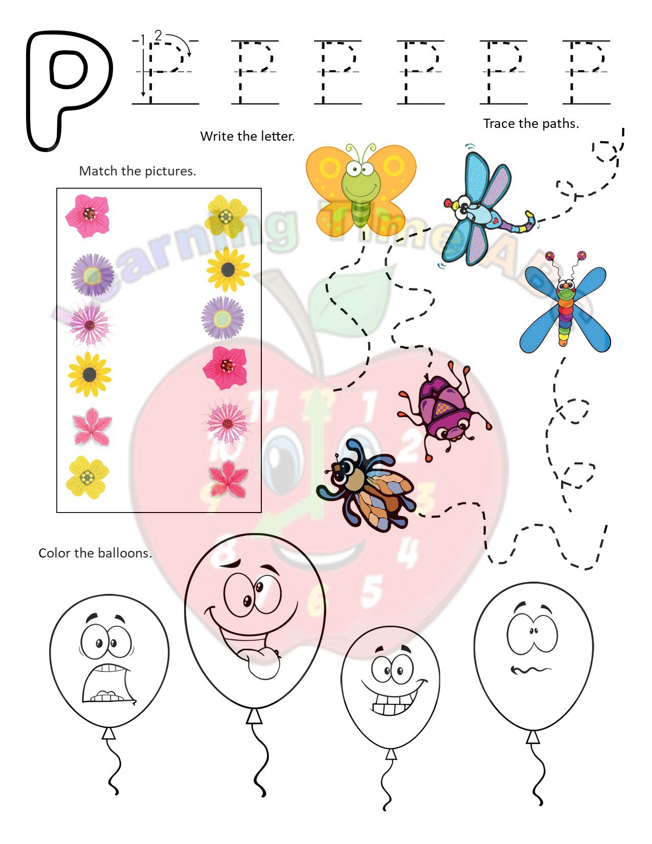 Alphabet and Coloring Skills 1