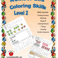 Number and Coloring Skills Book: Level 2