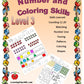 Number and Coloring Skills Book: Level 3