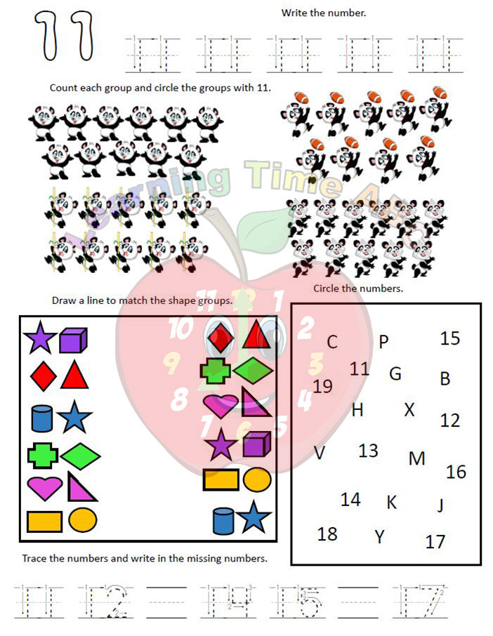 Number and Coloring Skills Book: Level 3