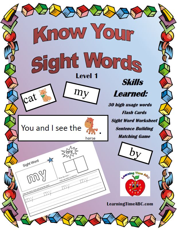 Know Your Sight Words Book